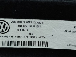 vw Tiguan II 5NA полка задняя багажника оригинал 15-24