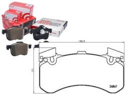 комплект датчик износа тормозных колодок Brembo 4H0698151F 4G06