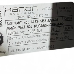 BMW i4 2022 компрессор кондиционера