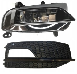 Audi A4 S4 s ГАЛОГЕН правый оригинал + Накладка противотуманной фары