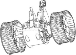 mahle аб 133 000P вентилятор внутренний