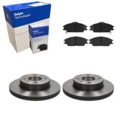 2× Delphi BG3749 тормозной диск LP704 комплект датчик износа тормозных колодок, тормоз