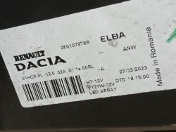 фара правая Dacia SANDERO III 3 JOGGER led 260107978R