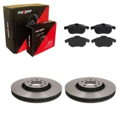 2× MAXGEAR тормозной диск opel перед Vectra C 02,8/3 19-0632 комплект датчик износа тормозных колодок, тормоз