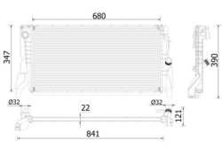mahle CR 2318 000P радиатор охлаждения, система Двигателя