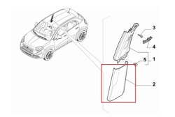 накладка b нижняя правая пассажира FIAT 500X