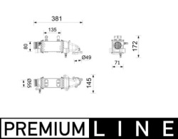 mahle CI 739 000P радиатор охлаждения Воздух