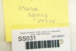 SS030 TOYOTA COROLLA E21 XII защита карта дверная консоль левый 58816-02360