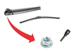 рычаги дворник зад vw TOURAN 2003-2010 + форсунки
