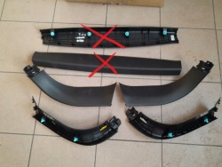 Hyundai SANTA FE IV 2020R защита молдинг крышки задней