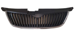 решетка радиатора средний перед SKODA YETI 5L 2009-2013 черный хром