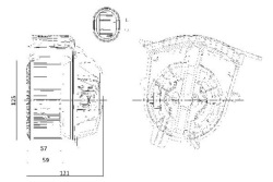tyc отопитель салона renault GRAND SCENIC II 1.4