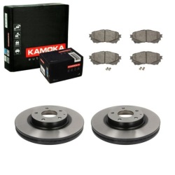 JQ101464 колодки тормоза перед (без ) mazda 6 12- + 2× kamoka 103613 диск 11-