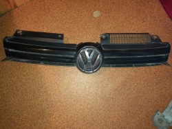 решетка радиатора комплект vw GOLF VI 6 LC9X черный целая HB