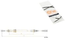 трос тормоза ручного renault Cofle