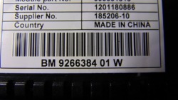 дисплей радио навигации BMW OE 9266384