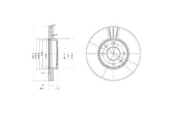 Delphi Тормозной диск 2SZT renault LAGUNA и