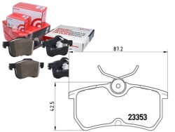 комплект датчик износа тормозных колодок Brembo 1810990 C1BC2M0