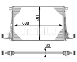 mahle CI 220 000P радиатор охлаждения Воздух