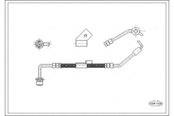 Corteco тормозной шланг FORD TRANSIT 2.5 DI (EBS
