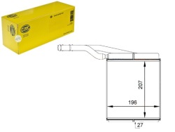 радиатор отопителя FORD Focus TRANSIT Hella