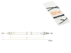 трос тормоза ручного renault Cofle