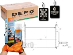 конденсатор кондиционера FIAT STILO 01- Depo # pro+ Kit9