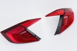 Honda Civic X 2016-2019 седан задние фонари full led красный