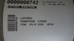 volvo XC90 зеркало левое 10PIN