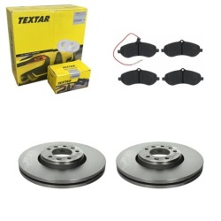 2× textar 92157003 тормозной диск колодки торм. перед CITROEN JUMPY II FIAT SCUDO 1.6.0/2.0D