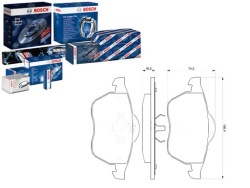 комплект датчик износа тормозных колодок Bosch 8D0615116D 8D069