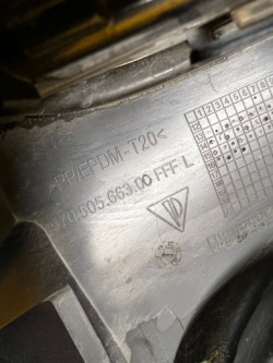 ГАЛОГЕН модуль led решетка радиатора левый PORSCHE PANAMERA 970 и РЕСТАЙЛИНГ