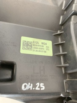 фара левая kia SORENTO 4 IV 20r 92101-P4XXX 04.25
