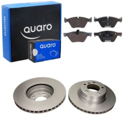 2× quaro QD5985 тормозной диск QP0556 комплект датчик износа тормозных колодок, тормоз
