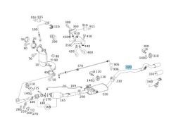труба выхлопная MERCEDES W169 A1694901021