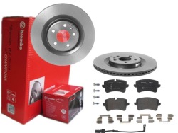 2× Brembo 09.B969.11 тормозной диск P 85 150 комплект датчик износа тормозных колодок, тормоз