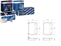 комплект датчик износа тормозных колодок Bosch MR307415 MZ69002