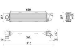 mahle CI 701 000P радиатор охлаждения Воздух