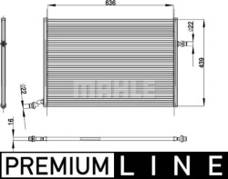 mahle 26 000P радиатор охлаждения .