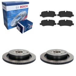 2× Bosch 0 986 479 492 тормозной диск 494 636 комплект датчик износа тормозных колодок, тормоз