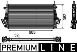 mahle CI 191 000P радиатор охлаждения Воздух