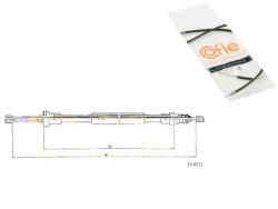 Cofle трос тормоза ручного peugeot