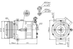 компрессор кондиционера ниссенс 13191997 R1580034 1