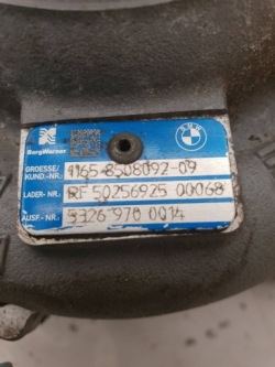 BMW 6 F13 640d 3.0d 313 ЛС турбина 8508092 N57D30B