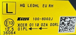 фара правая nissan qashqai J12 21r 100-8D02J 04.25