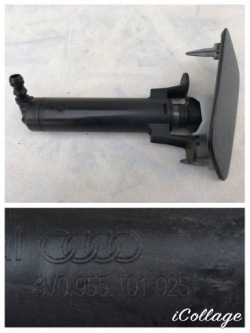 форсунка омывателя левый лючок Audi A3 8V 8V0955101 LY8U