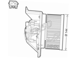 Denso DEA05005 вентилятор внутренний