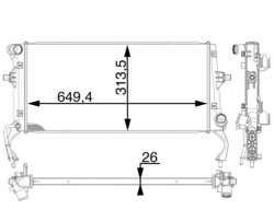 mahle CR 1975 000P радиатор охлаждения, система Двигателя