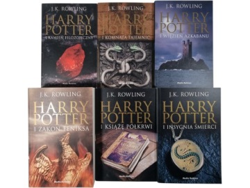 Zdjęcie egzemplarza: Harry Potter Tomy 1-7 / bez tomu 4 / J.K. Rowling Czarne Wydanie