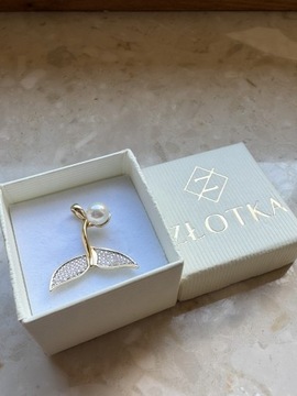 Złota zawieszka próba 585 OGON SYRENY - miniatura 3